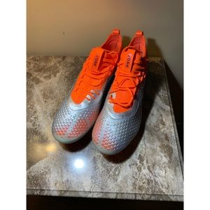 Puma One AG/FG Soccer Cleats (Gray/Orange)